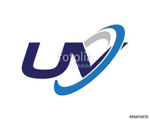UV Logo - UV Letter Swoosh Visual Logo