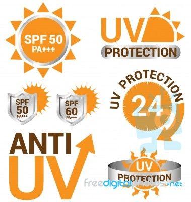 UV Logo - Set Of Uv Sun Protection Logo Stock Image Free Image ID