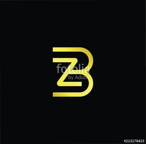 Bz Logo - Abstract letter BZ ZB. minimal logo design template. Vector letter