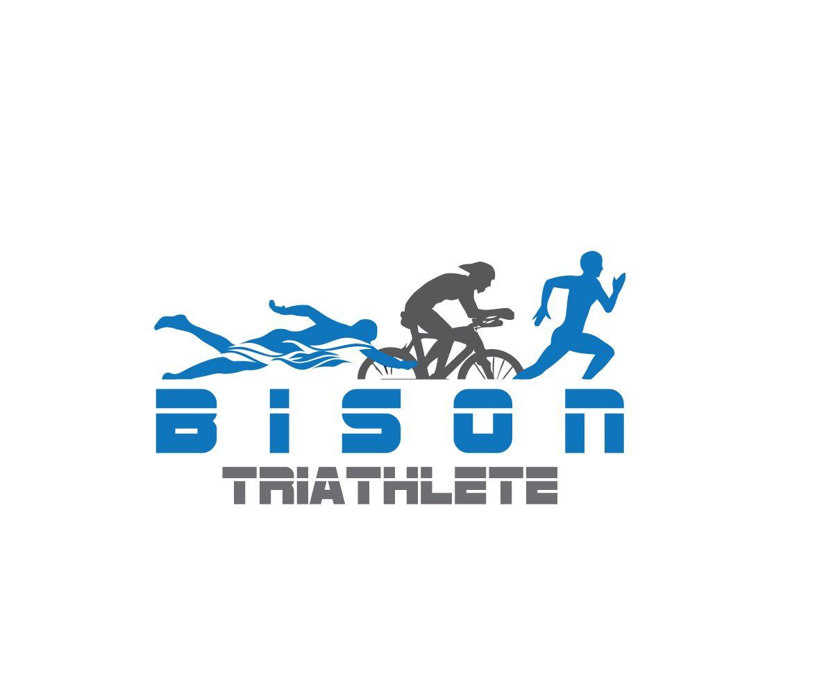 Triathlete Logo - Bold, Masculine, Events Logo Design for Bison Triathlete by Jiju ...