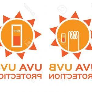 UV Logo - Photostock Vector Uv Logo Uva Uvb And Spf With Orange Color | SOIDERGI