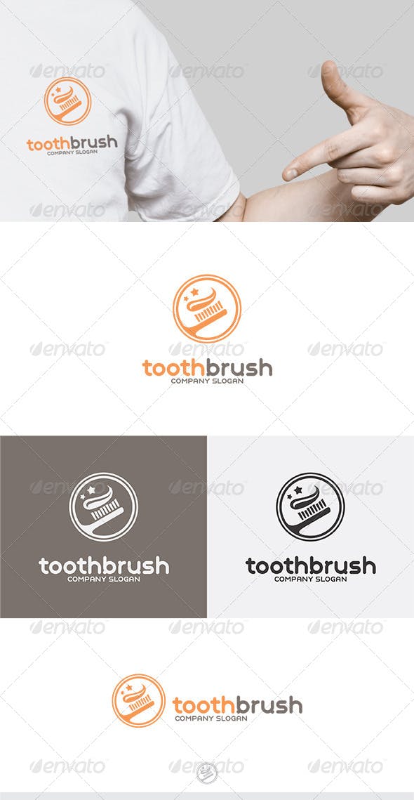 Toothbrush Logo - Toothbrush Logo by Kapacyko | GraphicRiver