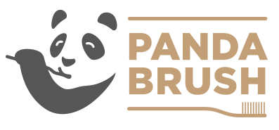 Toothbrush Logo - Bamboo Wooden Toothbrush - The Panda Brush™ Wood Patented Handle