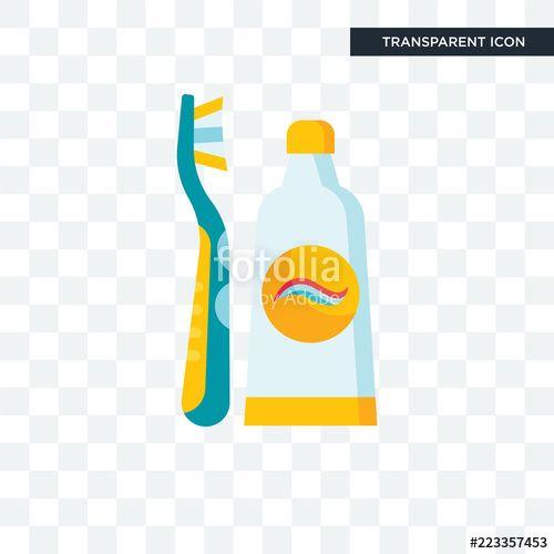 Toothbrush Logo - Toothbrush vector icon isolated on transparent background ...