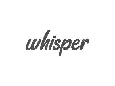 Whisper Logo - Best Typography Whisper Logo Sean Farrell images on Designspiration