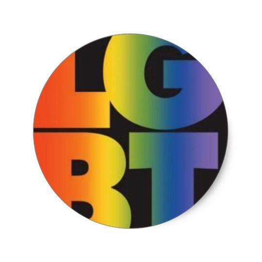 LGBT Logo - LGBT Logo Classic Round Sticker | Zazzle.com