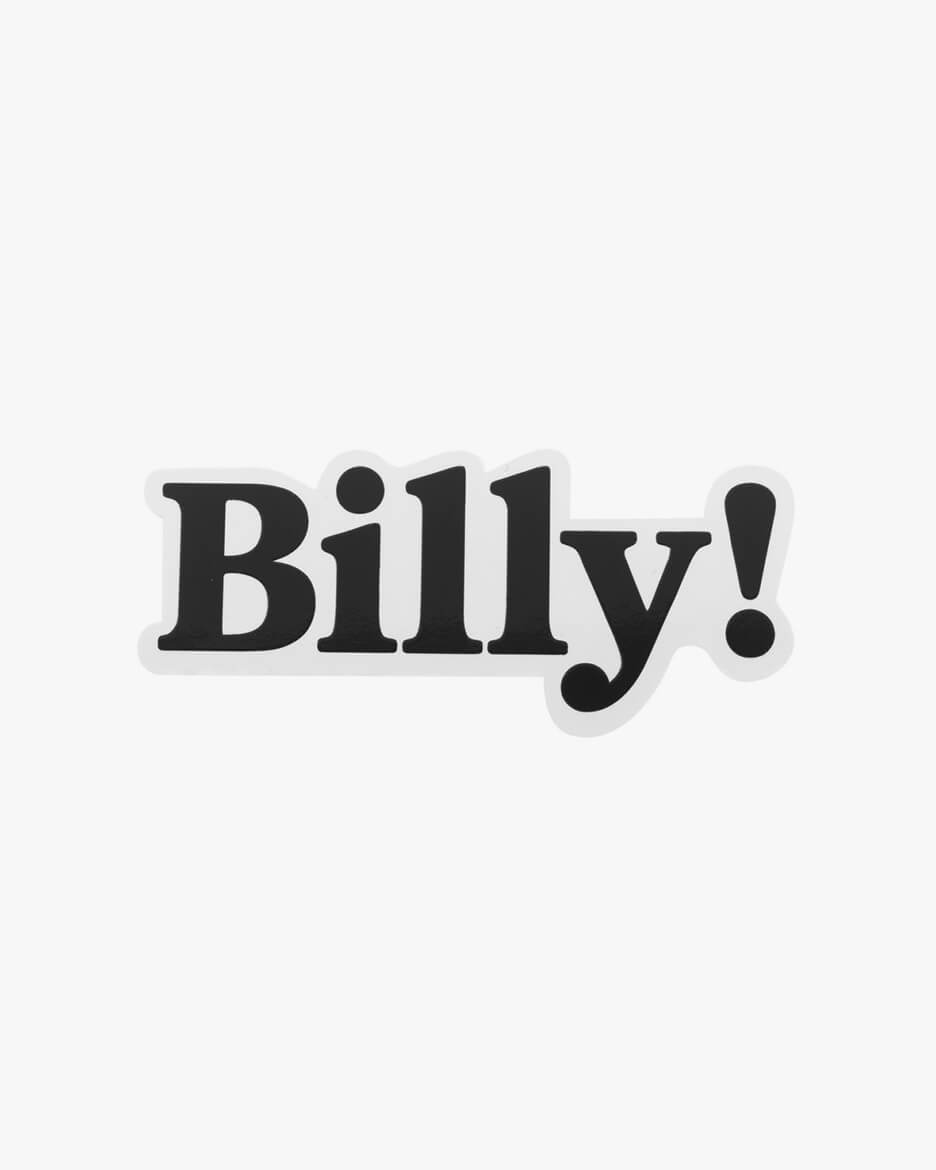 Billy Logo - Love Billy!. Classic Vinyl Stickers. Billy!