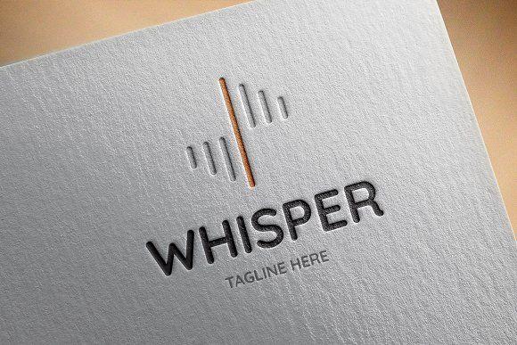 Whisper Logo - Whisper Logo Template ~ Logo Templates ~ Creative Market