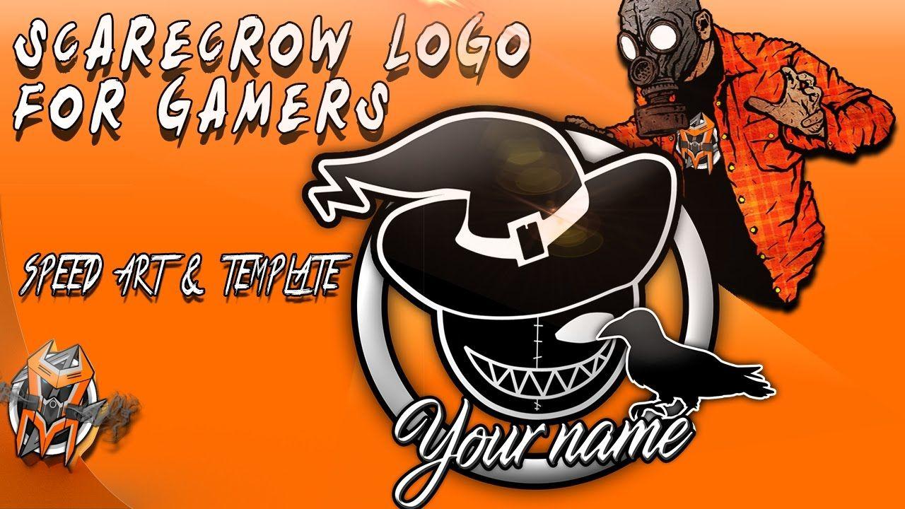 Scarecrow Logo - Gaming ScareCrow Logo - Speed Art and Template - YouTube