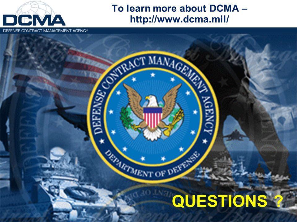 DCMA Logo - Defense Contract Management Agency Overview - ppt video online download