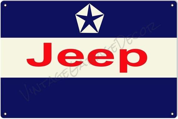 Pentastar Logo - Vintage Style Jeep Pentastar Logo Advertising | Etsy