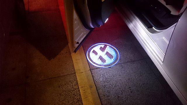 86 Logo - 2x car door light ghost shadow welcome light logo projector emblem ...