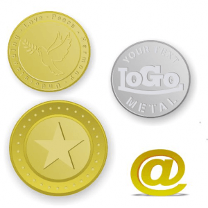 Coins Logo - Tokens and coins brass made of brass