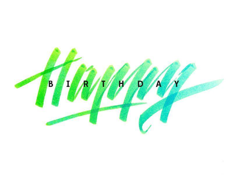 Birthday Logo - Happy birthday | hand lettering | Pinterest | Happy birthday ...