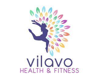 Aerobics Logo - Vilavo Logo design and colorful design logo of a woman