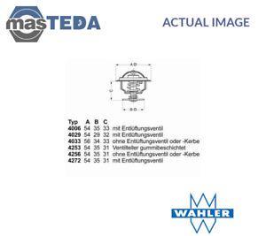 Wahler Logo - WAHLER ENGINE COOLANT THERMOSTAT 425387D I NEW OE REPLACEMENT