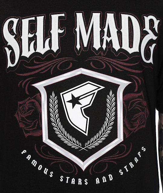 Self-Made Logo - Famous Stars & Straps Self Made Growler T-Shirt | Zumiez