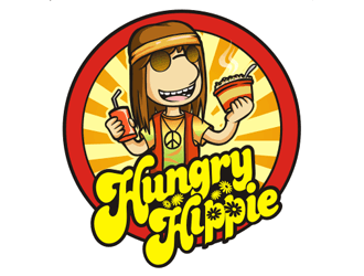 Hippie Logo - Hungry Hippie logo design - 48HoursLogo.com