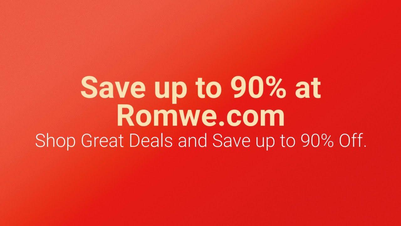 Romwe.com Logo - ROMWE Coupon | Save up to 90% at Romwe.com - YouTube