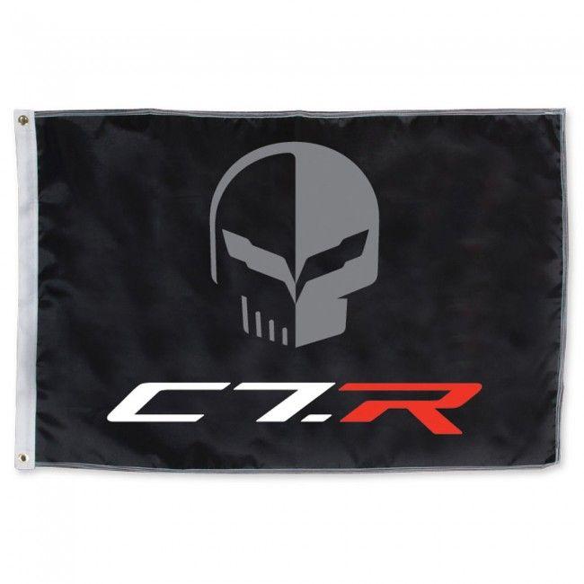 C7.r Logo - Jake and C7.R Corvette Flag