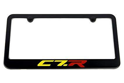 C7.r Logo - Amazon.com : Chevrolet Corvette C7.R Edition Satin Black License