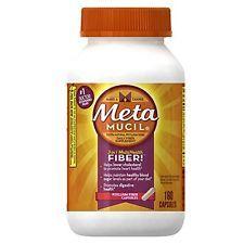 Metamucil Logo - Metamucil Psyllium Fiber Supplement Capsules by Meta 160 Count | eBay