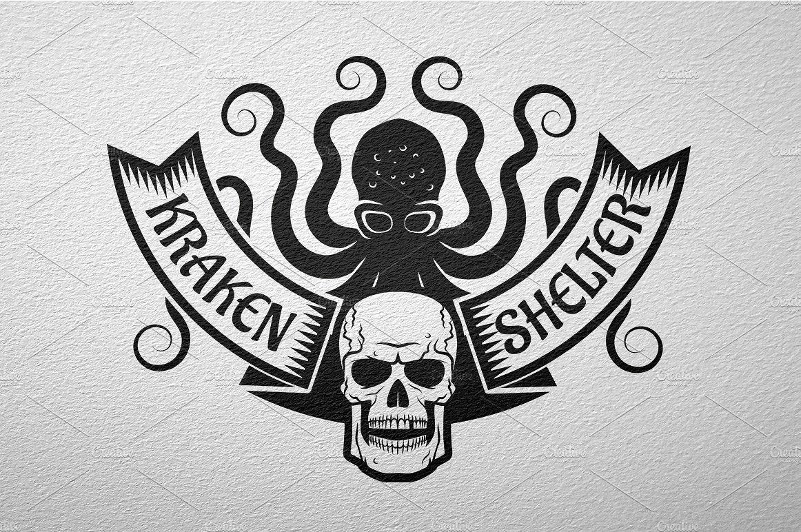 Kraken Logo - Kraken and skull logo ~ Logo Templates ~ Creative Market