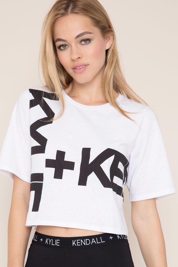 Ardene Logo - Shoptagr | Kendall & Kylie Crop Logo Tee by Ardene