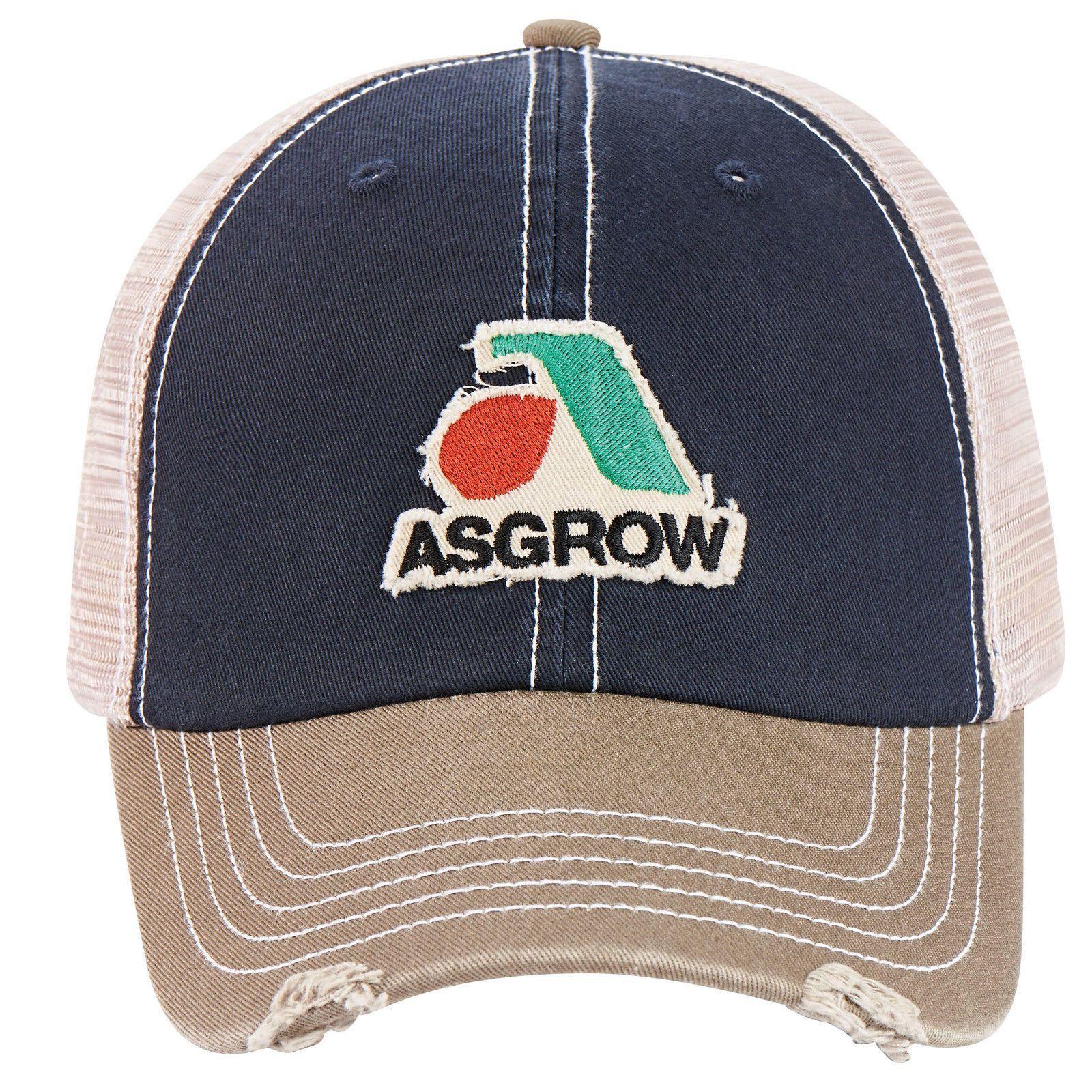 Asgrow Logo - Asgrow Soybeans Blue Stone & Tan Mesh Trademark Logo Cap Hat Ag21 ...