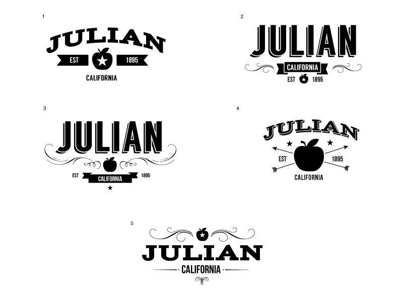 Julian Logo - Tourism Logo - Julian, Ca by Morgan Seibert | Dribbble | Dribbble