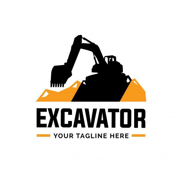 Excavator Logo - Excavator and backhoe logo vector illustration Vector | Premium Download