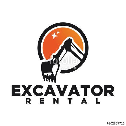 Excavator Logo - Excavator Vector Logo Template. Excavator logo. Excavator isolated ...