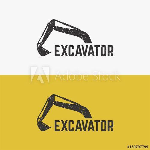 Excavator Logo - Excavator Logo template designs vector illustration - Buy this stock ...