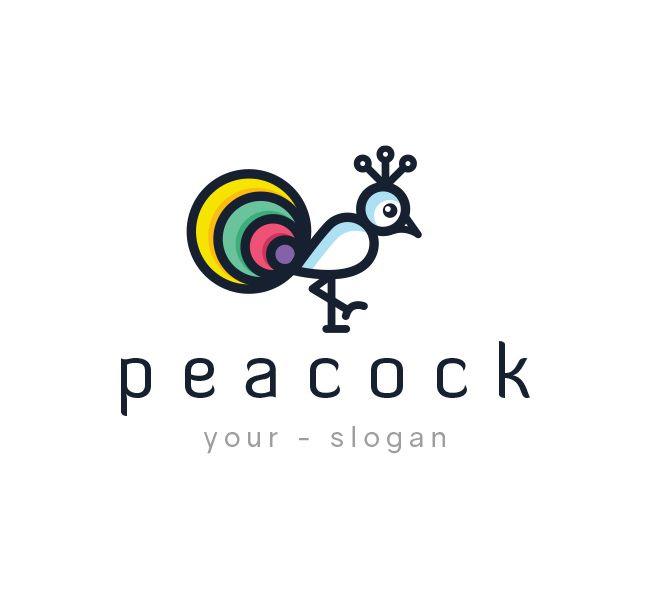 Peacock Logo - Peacock Logo & Business Card Template 2 - The Design Love