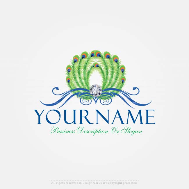Peacock Logo - Create a Logo logo template