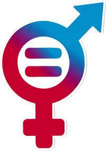 Equality Logo - Gender Equality Symbol Bumper Sticker / Decal