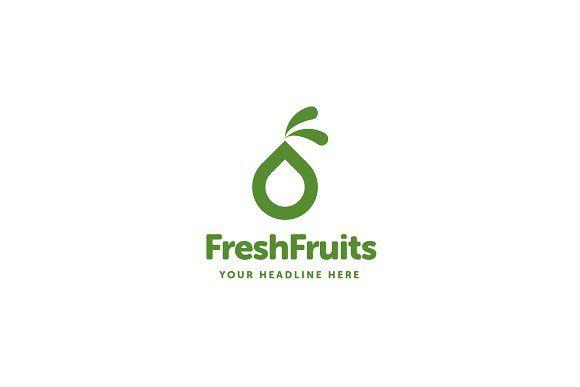 Fruits Logo - Fresh Fruits Logo Template ~ Logo Templates ~ Creative Market