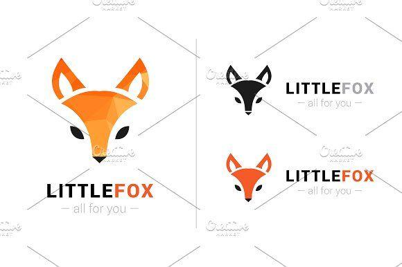 Trapezoid Logo - Little Fox Logo by Trapezoid on @creativemarket | design | Pinterest ...