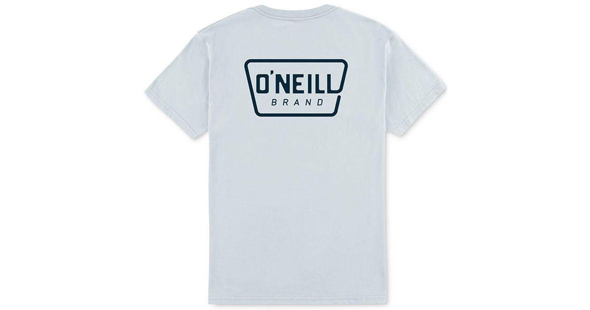 Trapezoid Logo - Lyst - O'Neill Sportswear Trapezoid Logo-print T-shirt in Blue for Men