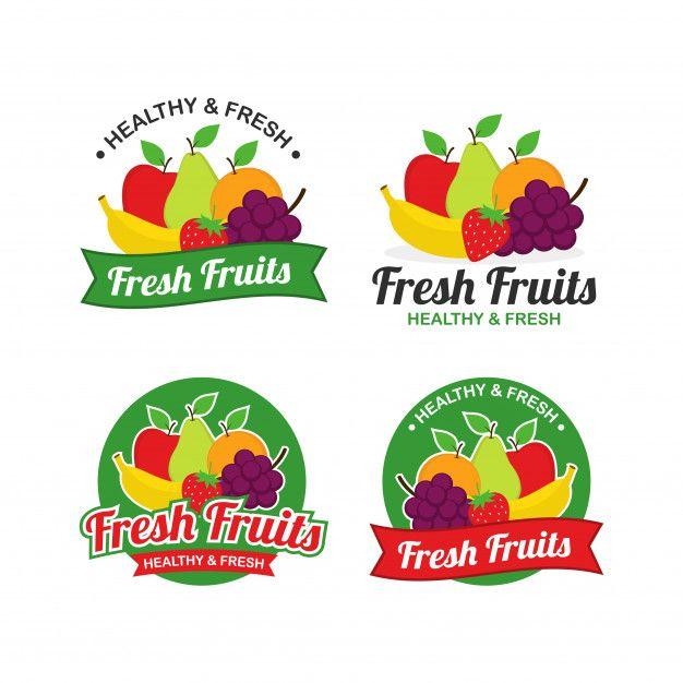 Fruits Logo - Fresh Fruits Logo Design Vector Vector | Premium Download