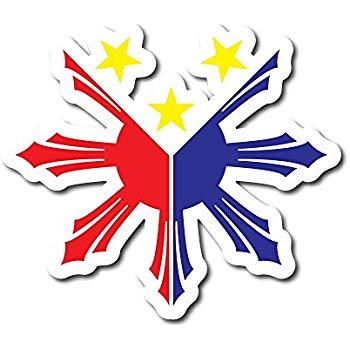 Phillippines Logo - Amazon.com: Yoonek Graphics Philippines Flag Filipino Decal Sticker ...
