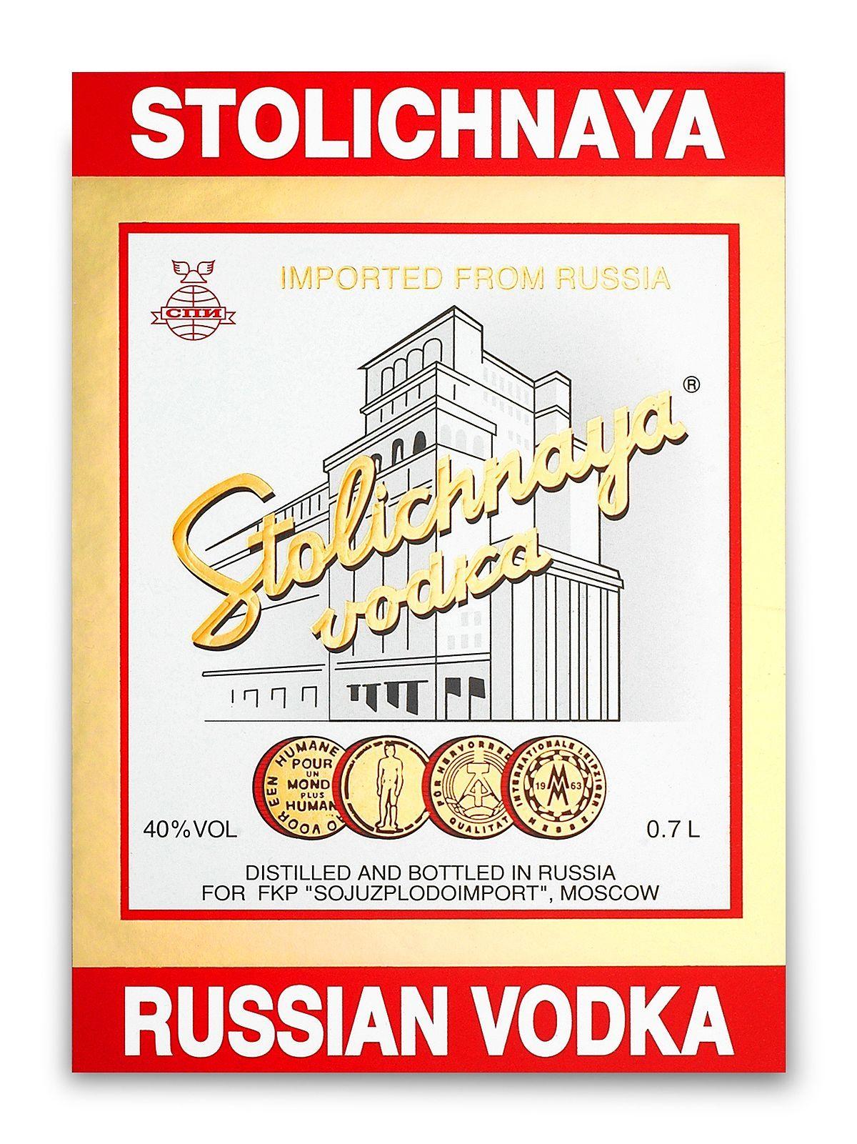 Stolichnaya Logo - Stolichnaya