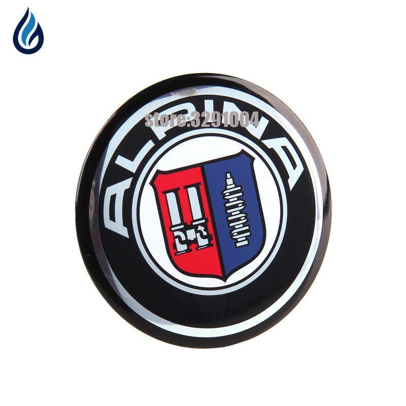 Caps Logo - x ALPINA 65 mm. Resin Wheel Center Caps Logo Badge Decal Emblem