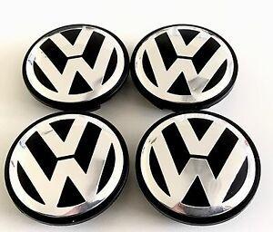 Caps Logo - NEW 4PCS 65MM FOR VW VOLKSWAGEN CHROME CENTER WHEEL COVER CAPS LOGO ...