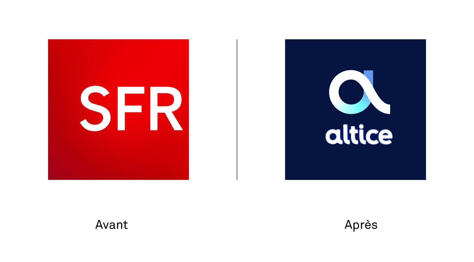 SFR Logo - SFR devient Altice et change de logoéine