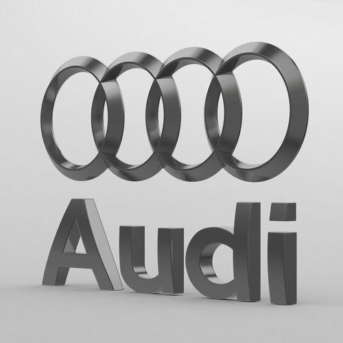 Audi Logo - audi logo 3D