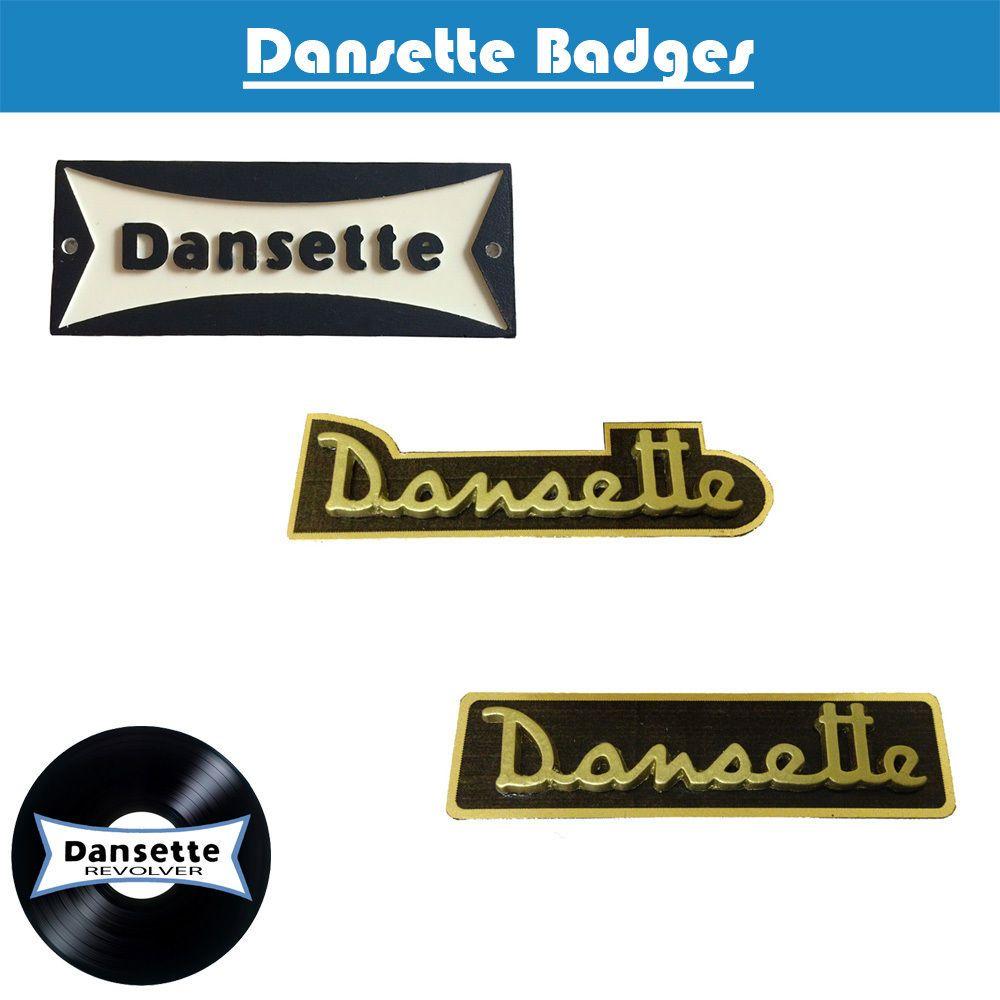 Plastic Logo - Dansette Record Player Plastic Logo labels badges Various Models