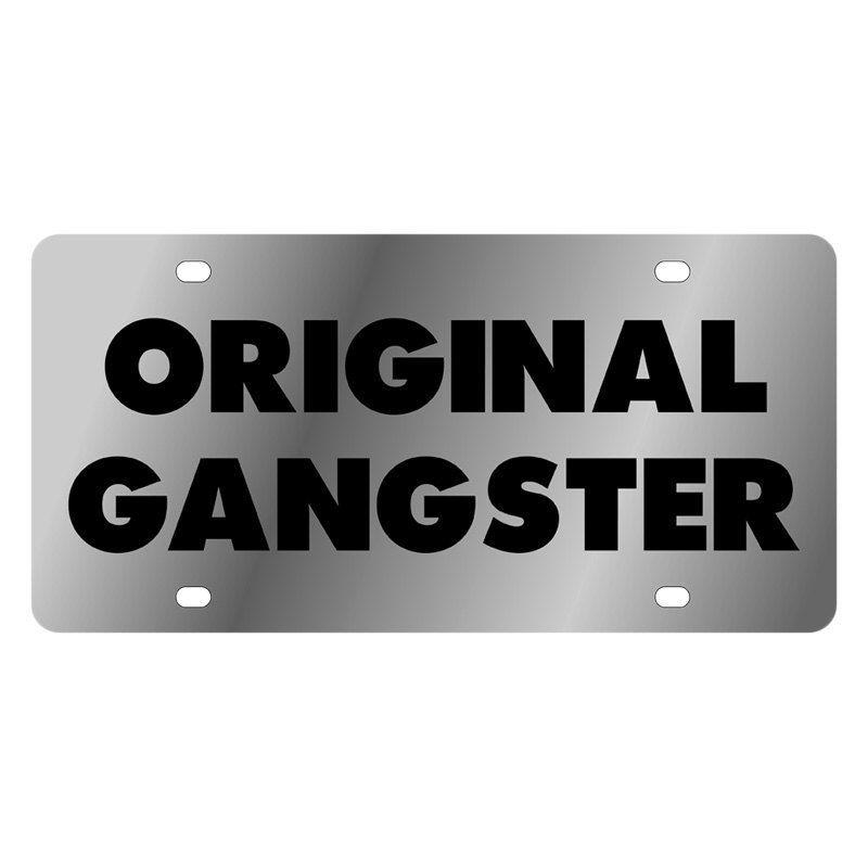 Ganster Logo - Eurosport Daytona® - LSN License Plate with Original Gangster Logo