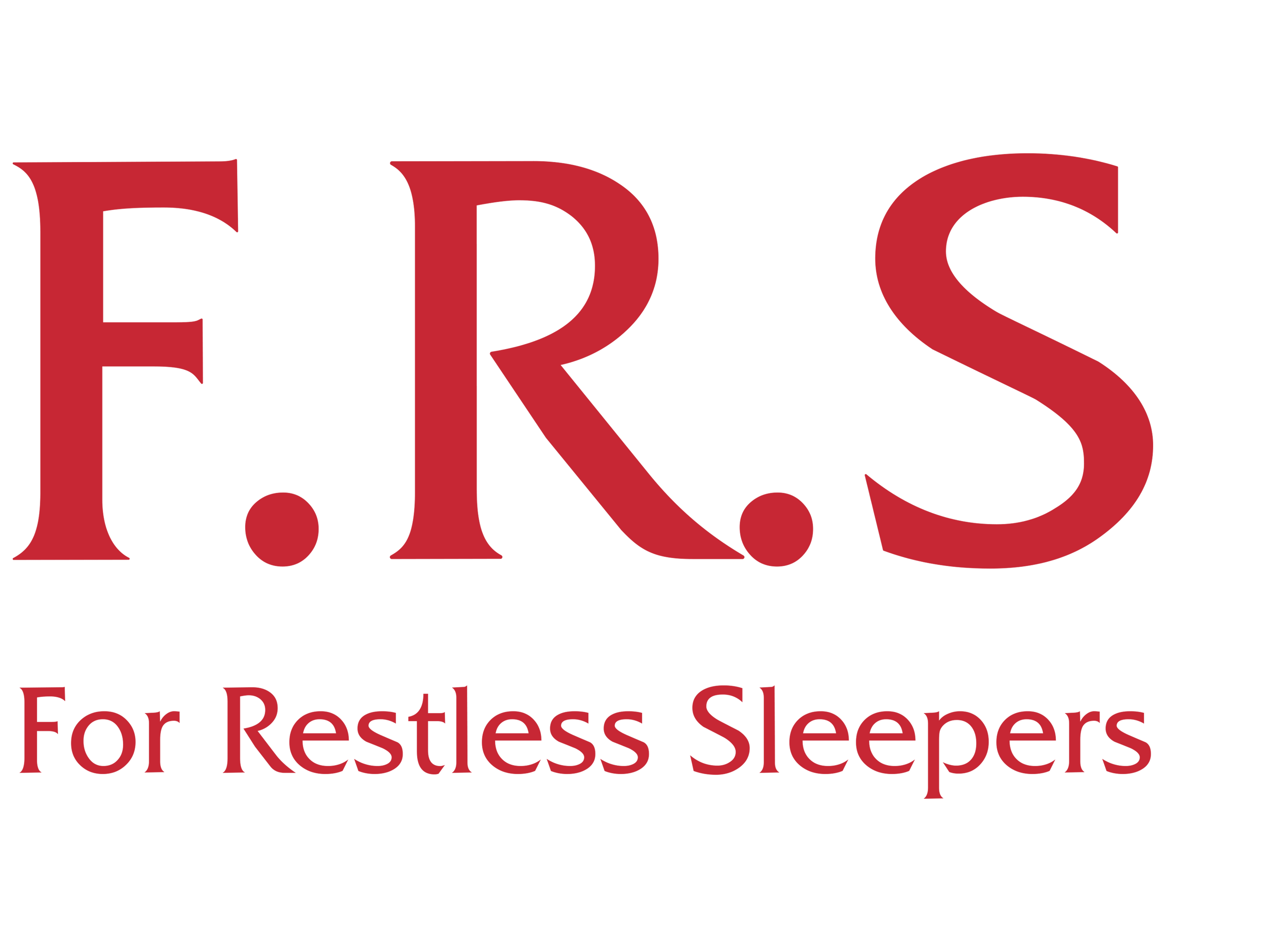 FRS Logo - F.R.S For Restless Sleepers - F.R.S