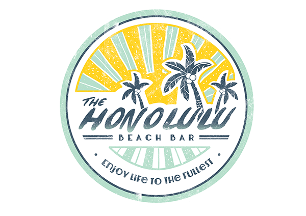 Honolulu Logo - Honolulu Beach Bar | Logo Design on Behance